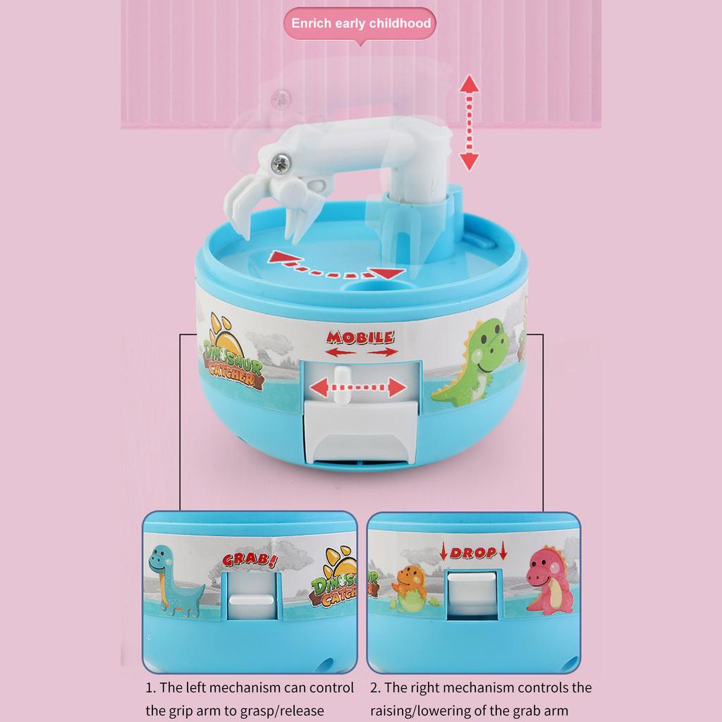 Машина для игры в когти Мини-динозавры Игрушка Гашапон для детей Игра Призы Игрушка Подарок на день рождения Игра Маленькие Призы Мини-динозавры