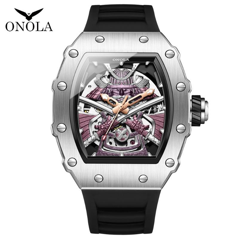 Top Brand New Hollow High Quality Two-way Automatic Mechanical Watch Men's Fashion Waterproof Luminous Wrist Watch