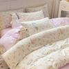 100% pure cotton four-piece set, cotton bed sheet, children's cartoon twill quilt cover, student dormitory quilt cover three-piece set, four seasons