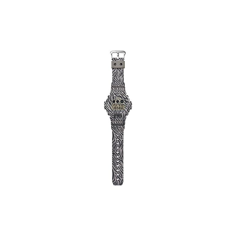 Casio CASIO G-SHOCK Серия тематических Модный уличный Зебра Полоски Многофункциональный Будильник Электронный Флуоресцентное Освещение Кварцевый DW-6900ZB-8