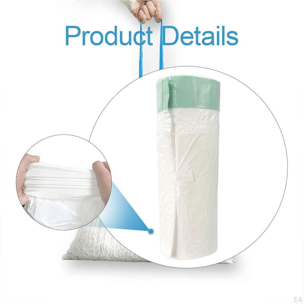 15Pcs Cat Litter Box Liners Thickened Trash Bags Automatic White