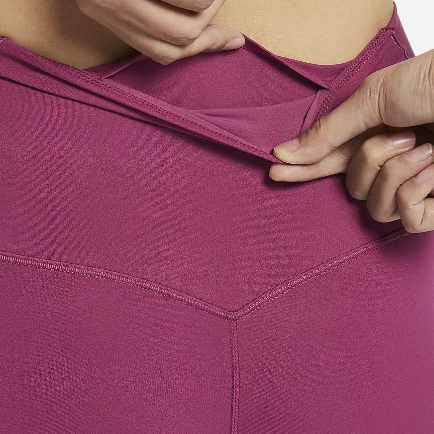 New Nike Zenvy Sports Pants Women's Red Sandalwood Red DQ6014-653