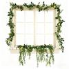 Christmas Garland Artificial Red Berry/Norfolk Pine Garland for Winter Fireplace Indoor Outdoor Holiday Decor