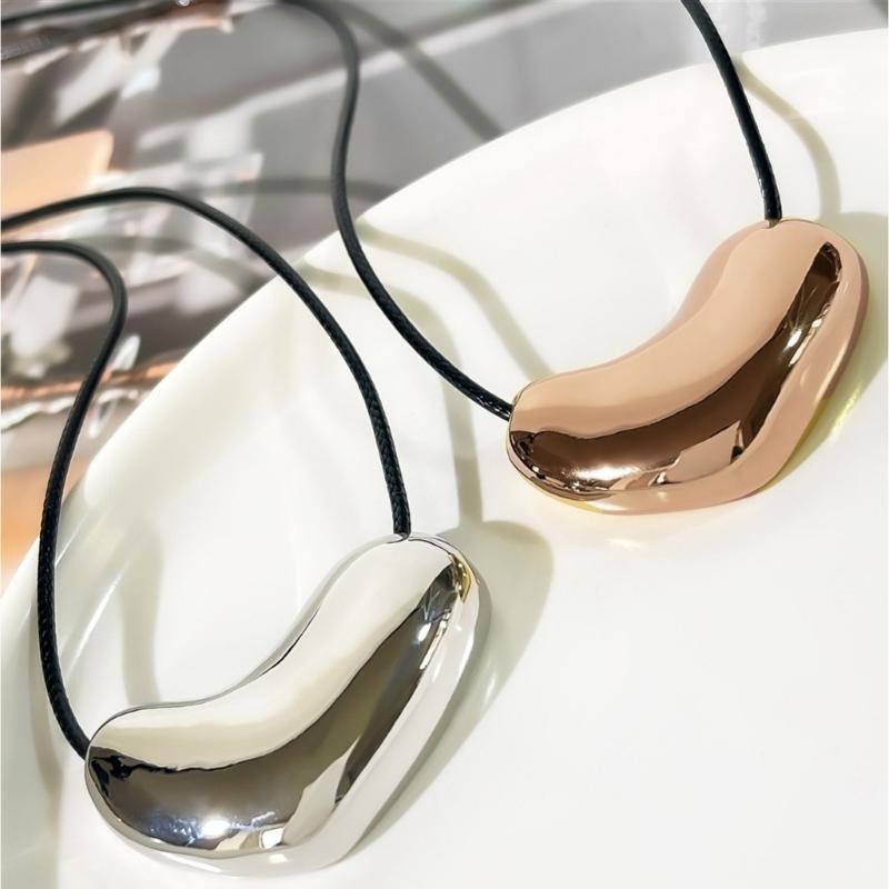 Регулируемое кожаное ожерелье из веревки с подвеской в виде завитка для модных мужчин и женщин, универсальный модный аксессуар