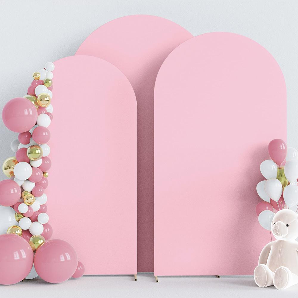 1Pc Spandex Wedding Arch Cover Fitted Stand Covers Round Top Backdrop for Baby Shower Birthday Party Ceremony Wedding Decoration