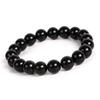 Браслет Морион Натуральный Камень Power Stone Кварц Черный Кристалл 10 мм [Kyojudo] Мужской (4A (18см))