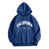Womens Fleece Hooded Sweatshirt Printed Letter Casual Winter Warm Top