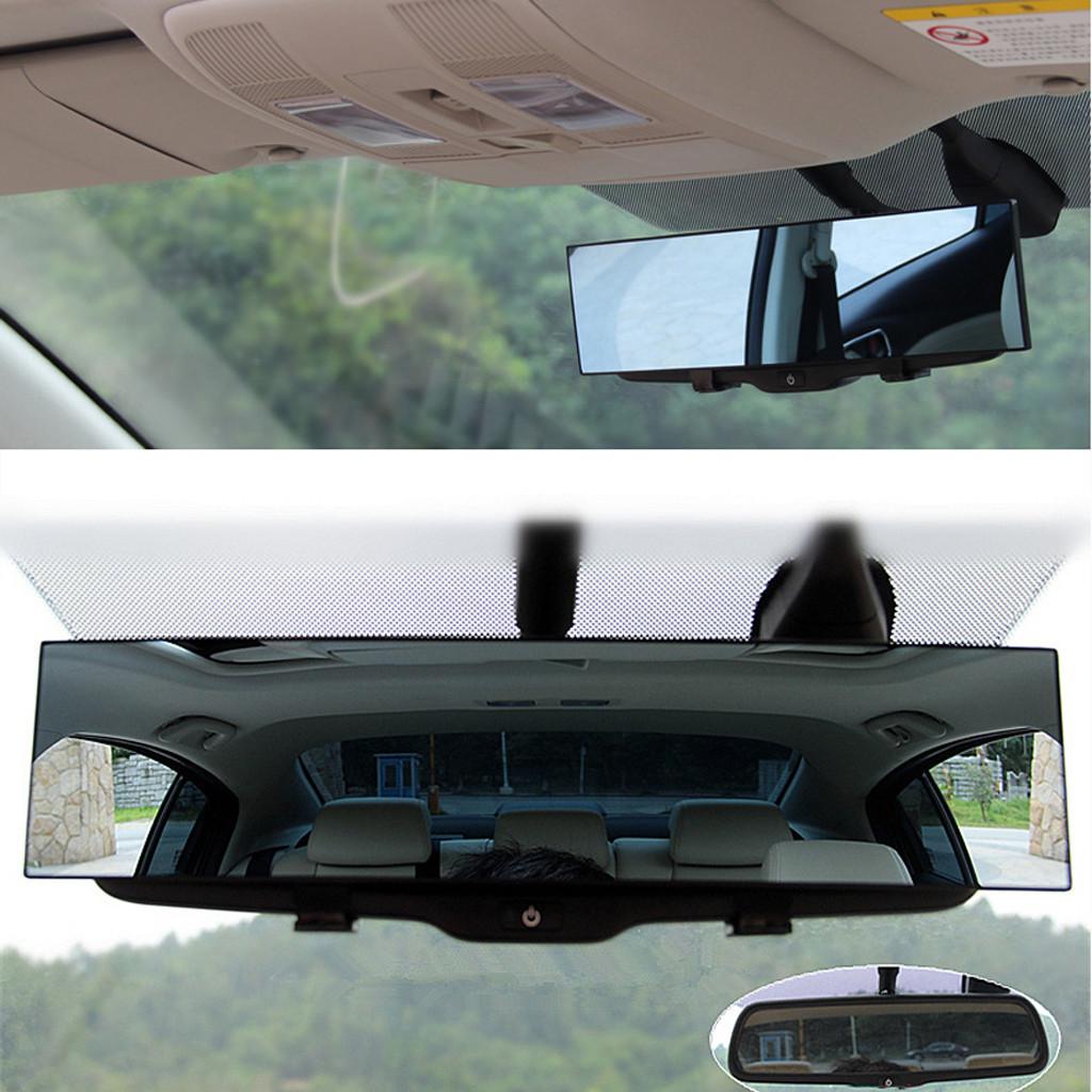 1PC 300mm Wide Curve Inner Clip On Rear View Rearview Mirror Universal Car Truck