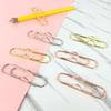10pcs Document Clips Pen Holder Colorful Bookmarks Stationery Paper Clips  Metal