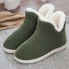 Winter Adult Men And Women Thick Warm Floor Shoes High Tube Non-Slip Indoor Cotton Shoes Plush Home Slippers Shoes Women