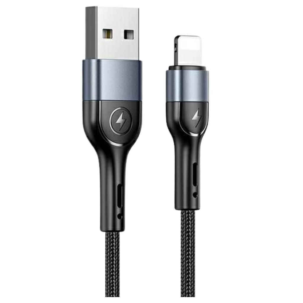 Usams Kabel Pleciony U55 2A Lightning1Szt For Set U55 Czarny/Black 1M Sj448Zj01 (Us-Sj448) Sj448Usbsg01