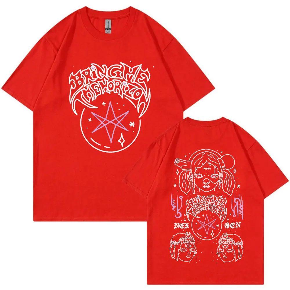 Y2k Fashion Hip Hop Print Tshirts Heavy Metal Rock Band Tshirt Bmth Bringme Thehorizon Album Post Huunisex Nex Gen Tshirt Unisex