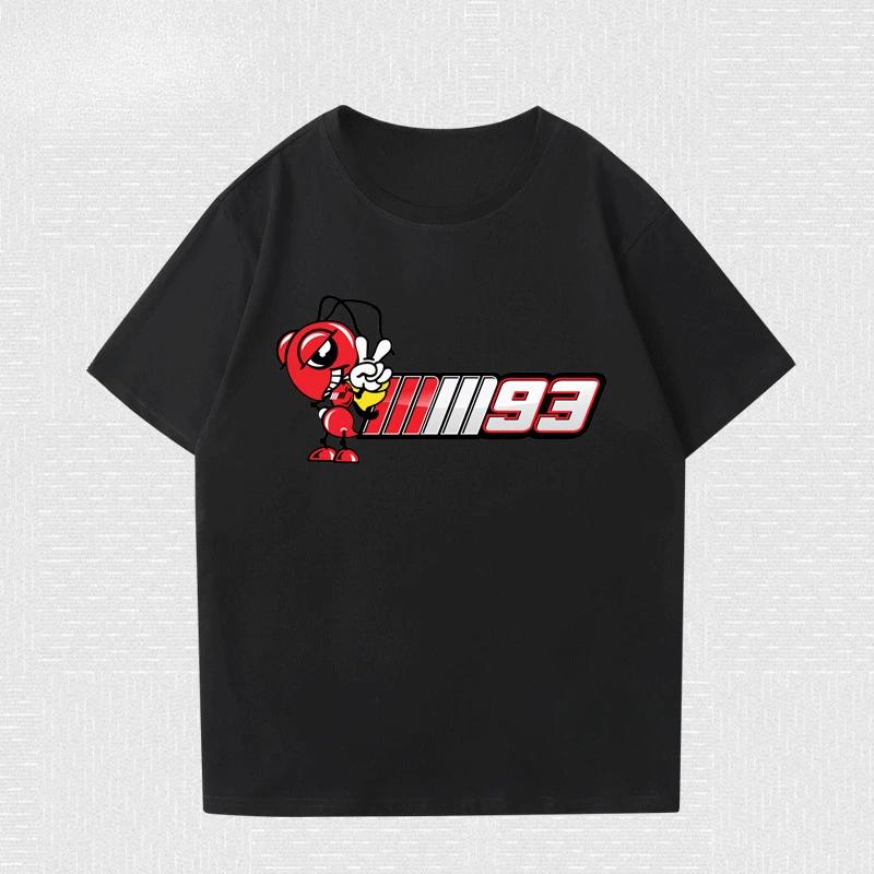 2025 Summer New MOTO93 Men Marquez Motorcycle Memorial T-Shirt Racing Suit Motorcycle Suit Cotton Short-sleeved Unseix T-shirt