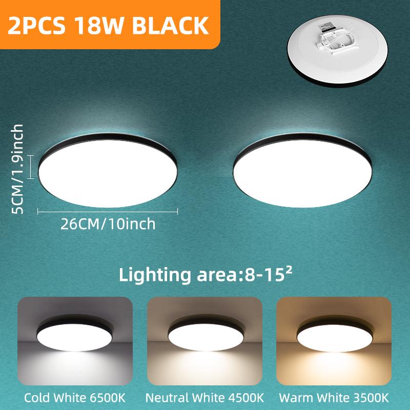 Modern Led Ceiling Lamp 220V 18W 30W Ultra Thin Ceiling Lights for Living Room Bathroom Home Lighting