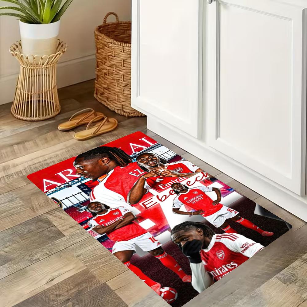 Arsenal Kitchen Floor Mat Long Strip Mat Antislip Machine Washable Suitable For Bathrooms Laundries Home Decoration Carpets