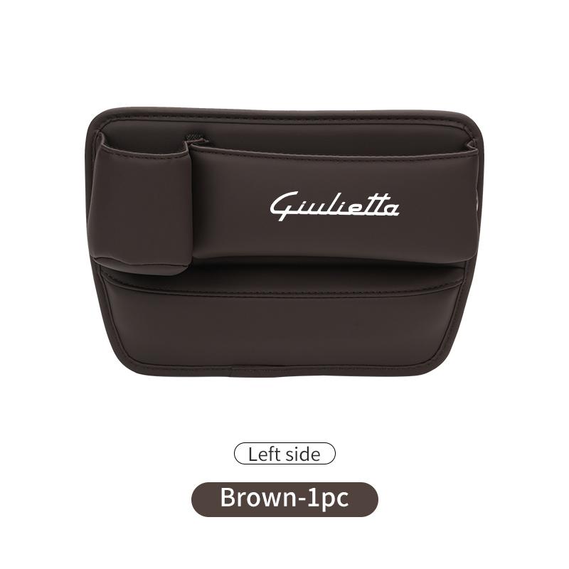 Car Seat Gap Storage Box Car Central Console Side Organizer Boxs For Alfa Romeo 159 Giulietta 156 147 Giulia Mito GT Stelvio