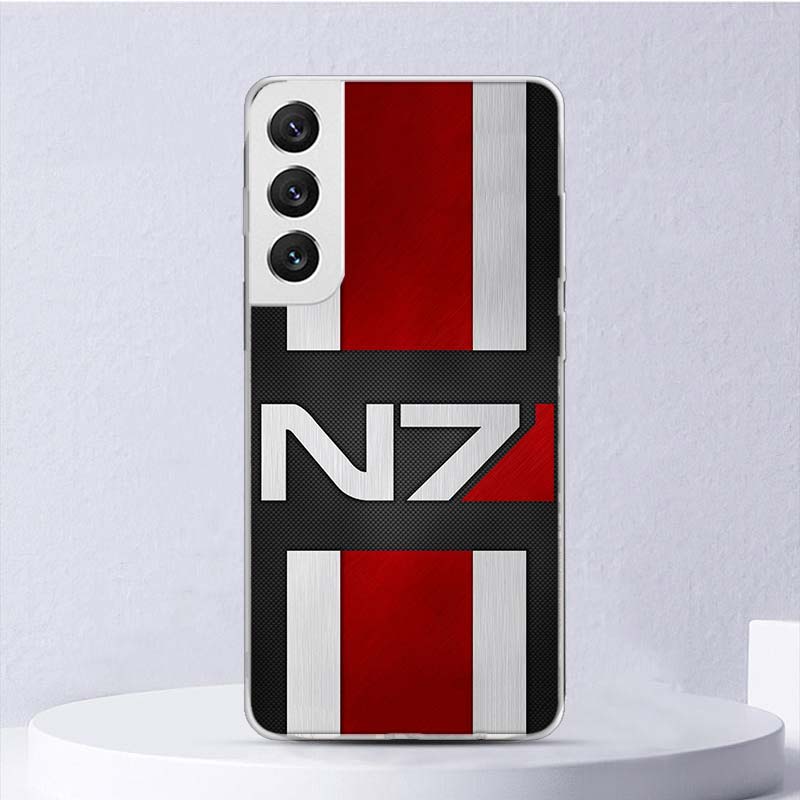 Мягкий чехол N7 Mass Effect для Samsung Galaxy S25 S24 S23 S22 Ultra Чехол для телефона S21 S20 FE S10 Plus S25Edge + Funda Coque