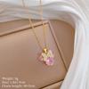 Necklace Earrings Set Light Luxury Full Diamond Cat Bow Personality Temperament Banquet Earrings Necklace Group