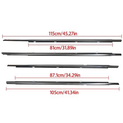 Хромированные уплотнительные молдинги для боковых стекол автомобиля, уплотнительная лента для стекла, уплотнитель для Honda Accord 2008-2012(Для версии США)