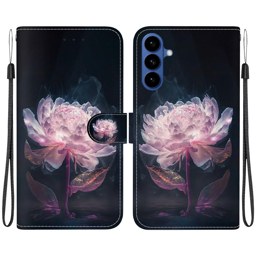 For Samsung Galaxy A57 5G Wallet Phone Case Anti-Drop Pattern Printing Leather Flip Cover with Strap