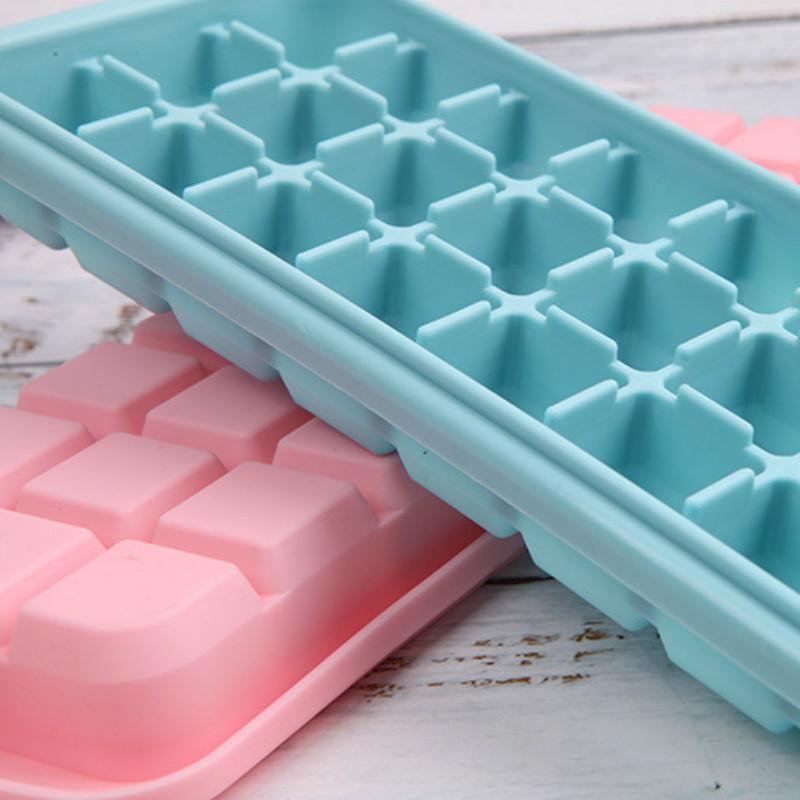 Силиконовая форма для льда с крышкой, бытовая форма для льда, коробка для льда, дополнительная коробка для еды, коробка для льда