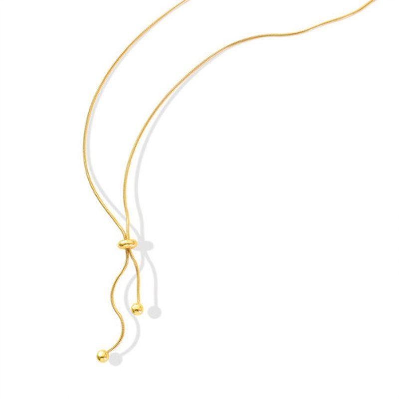 Necklace Titanium Steel No Fading Fashion Temperament Wild Ins Snake Chain Women's Simple Stainless Steel Long Sweater Chain