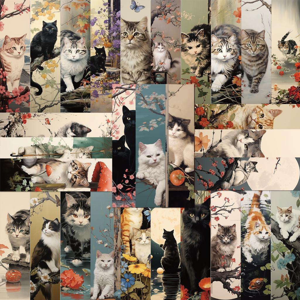 30 шт. картонные закладки для книг «Жизнь кота» из мультфильмов «Сделай сам», креативные материалы для вечеринок, подарки для детей, сувениры для студенческих вечеринок