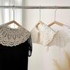 Lace Crochet Hollow Out Peter Pan Collar Shawl for Girls' Knitwear & Dress Decoration