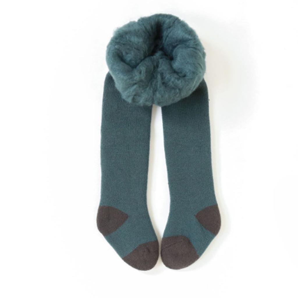 Зимние детские утолщенные теплые флисовые длинные штаны для девочек на подкладке, леггинсы