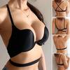 Women Deep V Seamless Bra Underwear Adjustable Strap Ladies Push-Up Brassiere Invisible Low Cut Bras Intimates