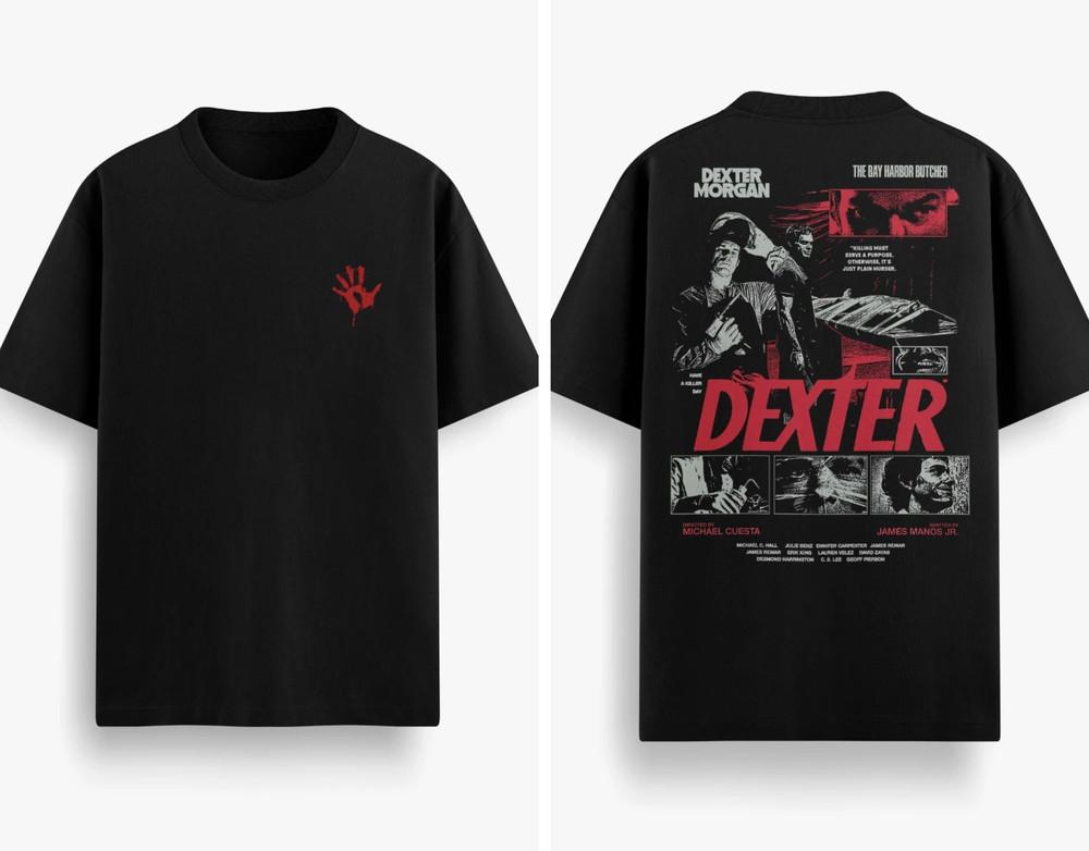 Винтажная футболка Dexter Классический сериал Криминальное шоу Графическая унисекс футболка S-5XL Унисекс футболка