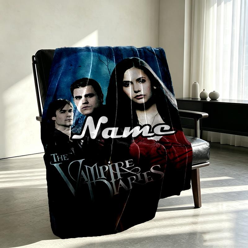 Custom Name Personalized horror theme Print Blanket, Home Decor, Bedroom, Sofa, Camping, Couch, Gifts for Birthday Christmas