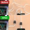 6PCS Magnetic Cable Clips Cable Organizer Adjustable Cord Holder Under Desk Cable Management Wire Keeper Cable Organizer Holder
