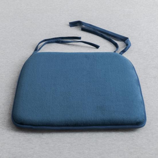 Winter Warm Velvet Seat Cushion for Folding Chairs Plush Chair with Ties, Soft Cozy Non-slip Cushion, 15.75" Comfortable Mat Workstation x Office