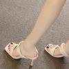 Women's Slippers Elegant High Heels Sandals Shoes Pumps Summer 2025 Sexy Dress Shoes New Slides Luxury Chaussure Femme