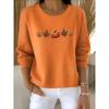Womens Fall Winter Soft Floral Knit Sweater Round Neck Long Sleeve Outerwear Innerwear