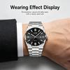 New LIGE classic simple men's watch quartz stainless steel strap ultra-thin casual waterproof watch men's gift reloj+box