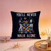 Hot AAutism Support Puzzleiou Cushion Cover Comfortable Durable Pillow Cover MultiScene for Home Office Car Sofa