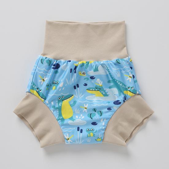 Детские плавки для плавания с 3-слойной защитой, полотенцем от мочи, многоразовые, стирающиеся, с эластичной резинкой на талии, детские шорты для плавания