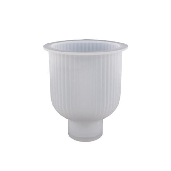 Форма для вазы, антипригарная силиконовая форма для рукоделия, многоразовая форма для хранения «сделай сам», полосатая форма для изготовления вазы для украшения дома