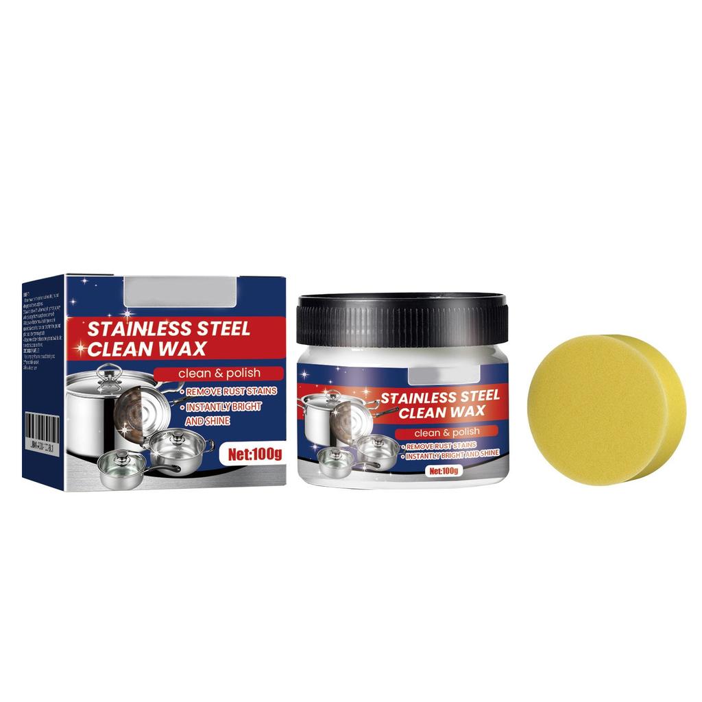 Stainless Steel Cleaning Paste Kitchen Utensils Pots And Pans Stoves Heavy Oil Stains  Removal Cleaning Descaling Paste