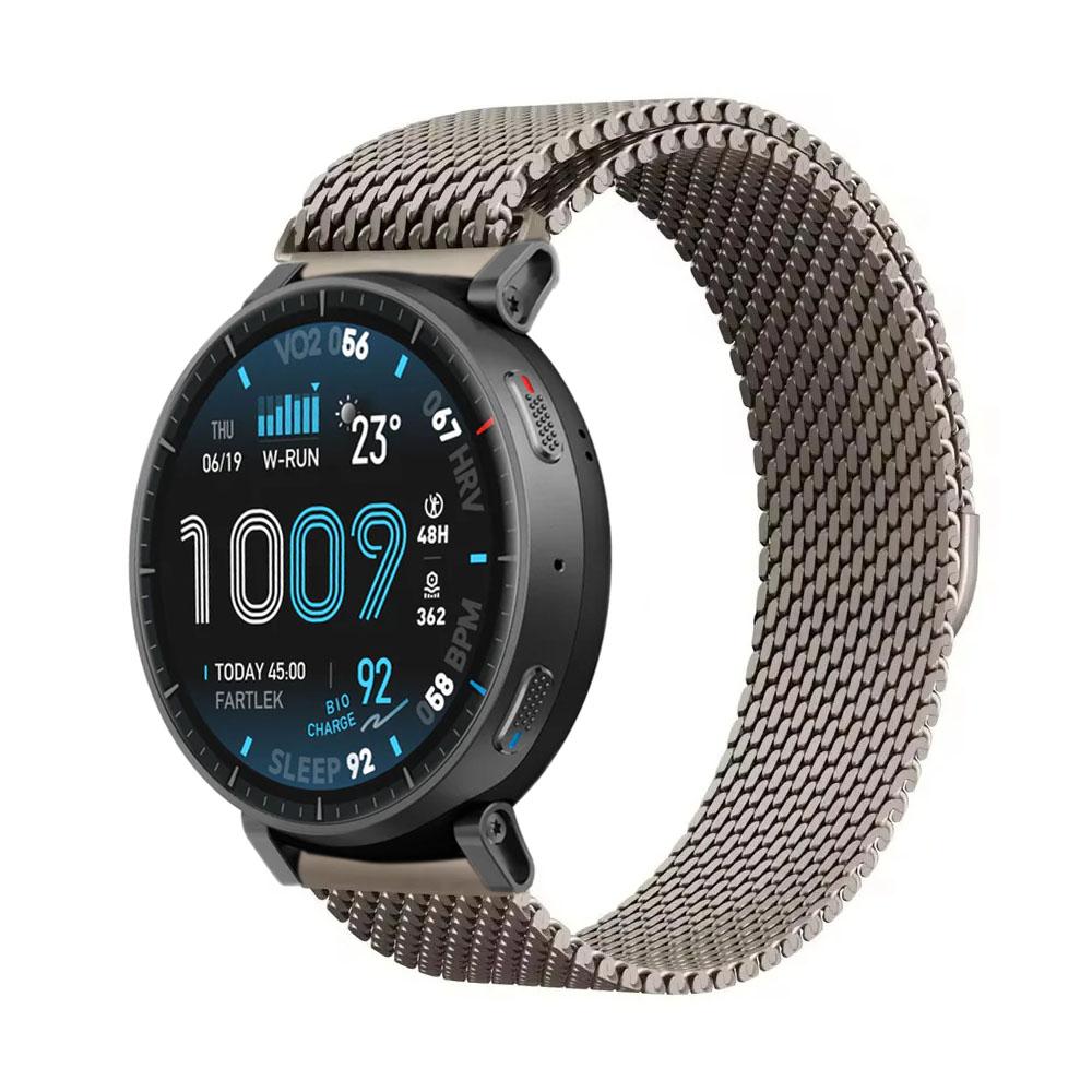 22 мм 20 мм Миланский ремешок для Amazfit Active Max/Balance 2/Bip 6 5 Браслет из нержавеющей стали для Amazfit Active 3 2/GTS/GTR