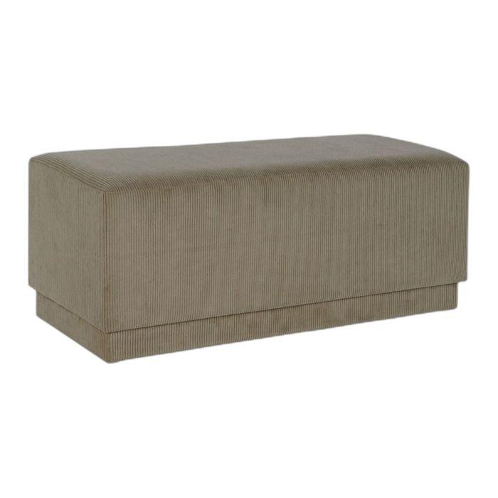 Banc banquette polyester et bois MDF DKD Home Decor