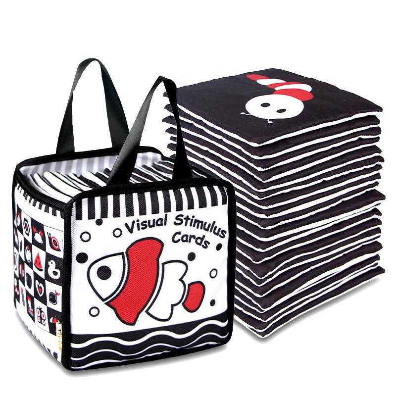 Aipinqi Tear-Resistant Black & White Baby Stimulation Cards