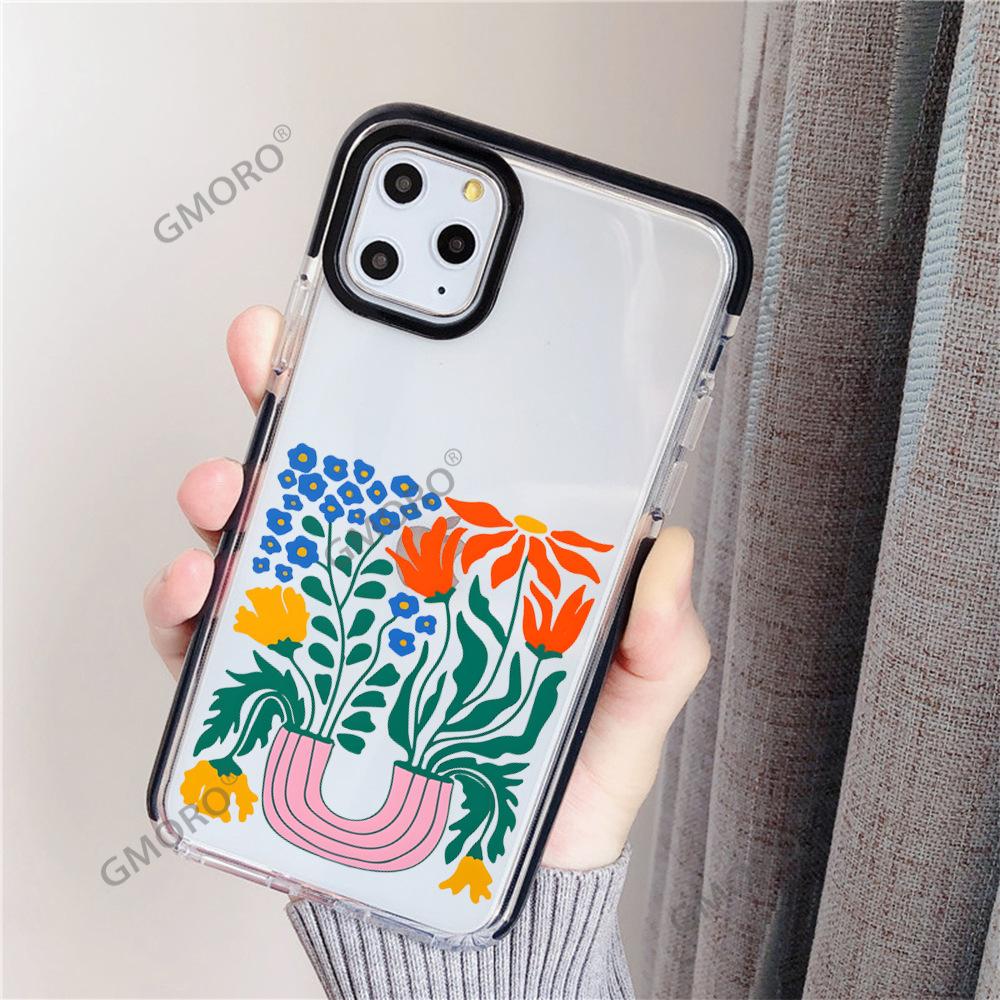 Чехол для мобильного телефона Chunri с цветком, подходящий для iPhone 16, прозрачный мягкий ТПУ чехол, защитный чехол Apple 17Pro от падения