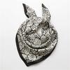 Scarf with print, women' synthetic silk, gift scarf, 70x70