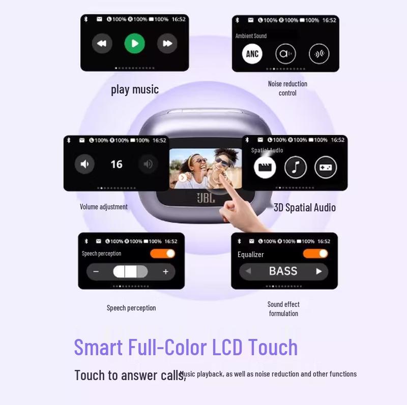 JBL Live Beam 3 True Wireless Smart Noise-Cancelling Earbuds