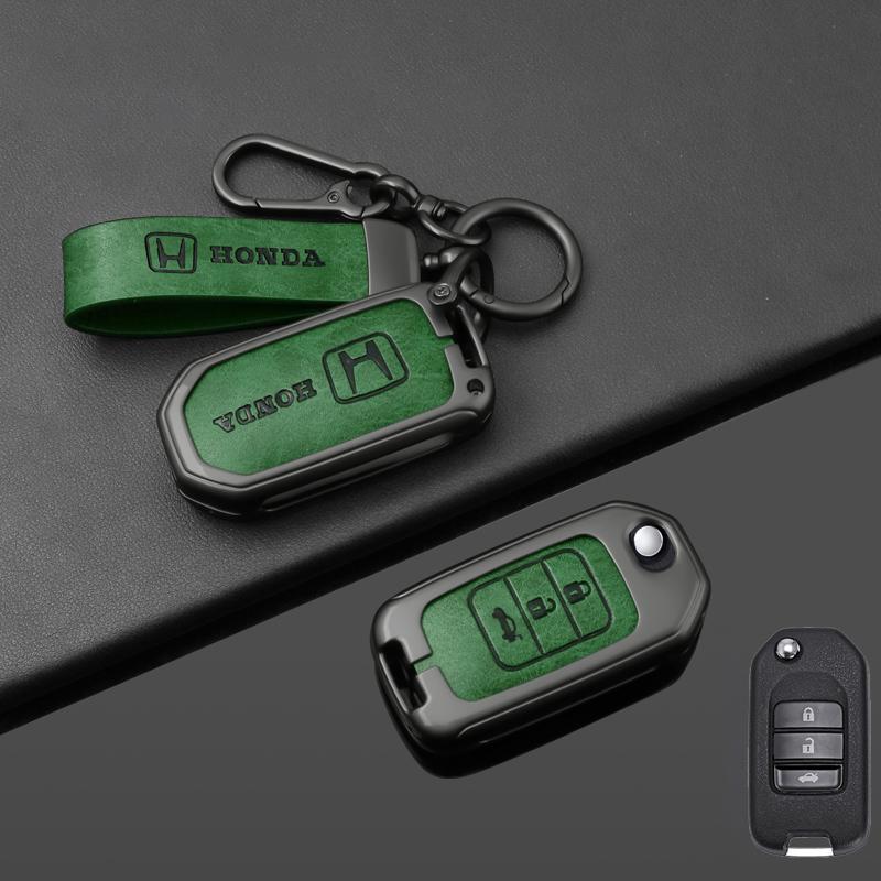 Zinc Alloy Car Flip Key Case Cover Shell For Honda Civic Accord City Odyssey CR-V XR-V HR-V Vezel Jade Jazz Crider Accessories