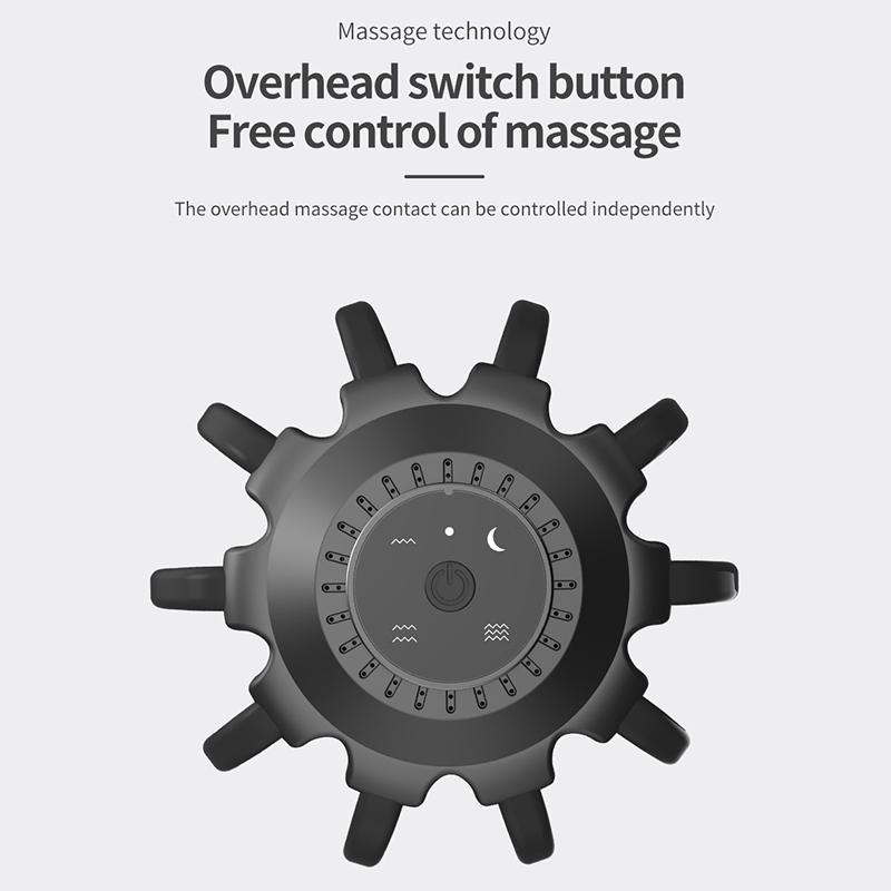 Электрический массажер для головы, скребок для головы, Bluetooth, музыкальная вибрация, массаж головы осьминога для расслабления и снятия стресса, лучший сон