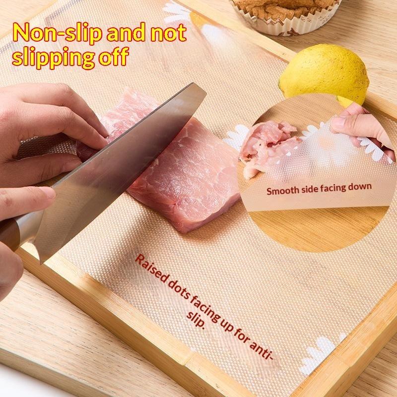Antibacterial POE Cutting Board Flexible Reusable Chopping Mat for Quick Food Preparation in Home Kitchen